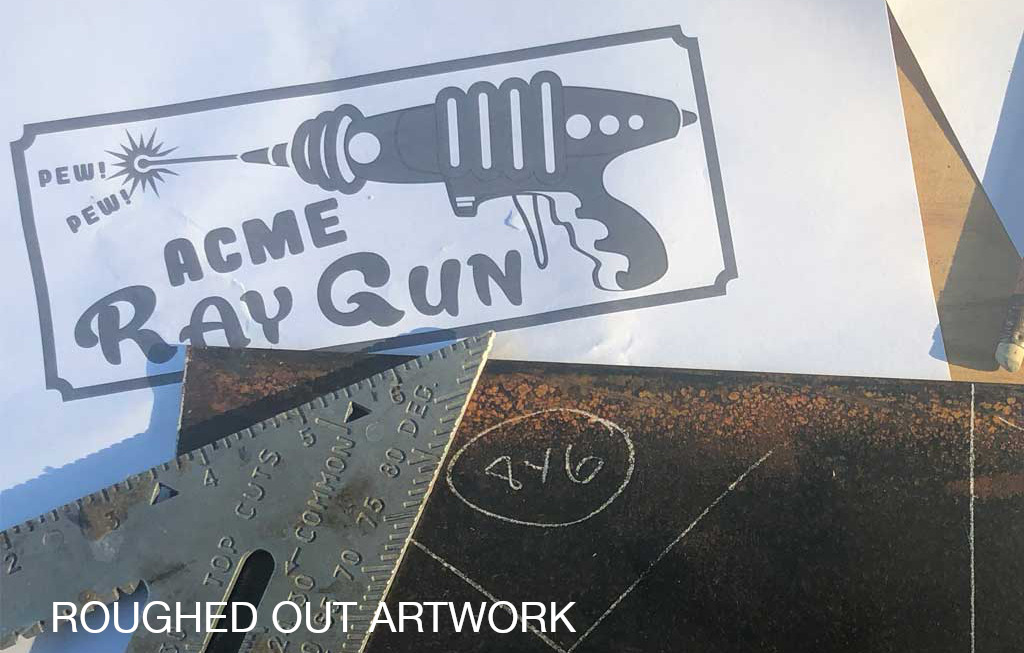 Acme Ray Gun Whiskey Box detail