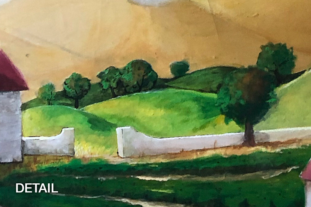 sonoma california oil painting wall decor detail 4