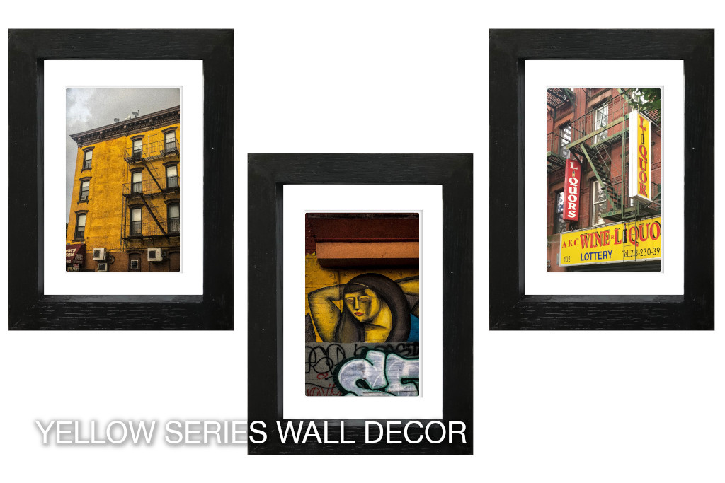 yellow series wall decor gift